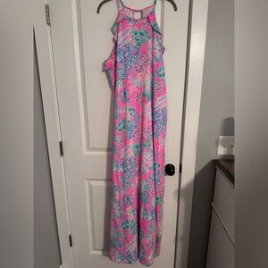 Lilly Pulitzer Prosecco Pink Billie Maxi Dress XL